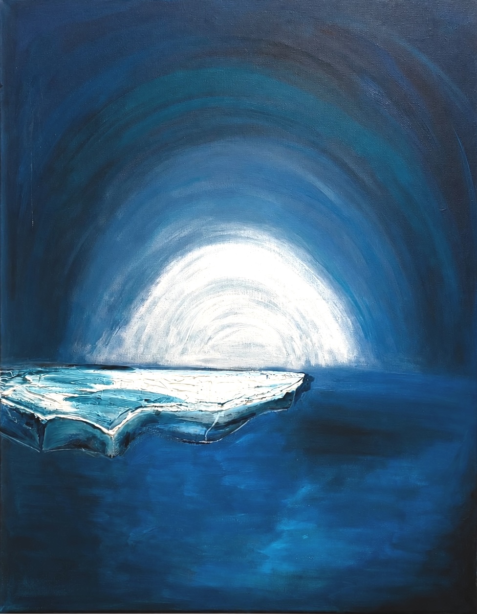 Belonging contemporary acrylic painting by Fraulein & Feathers