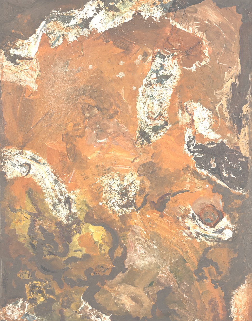 Quiet Echoes contemporary acrylic painting by Fraulein & Feathers