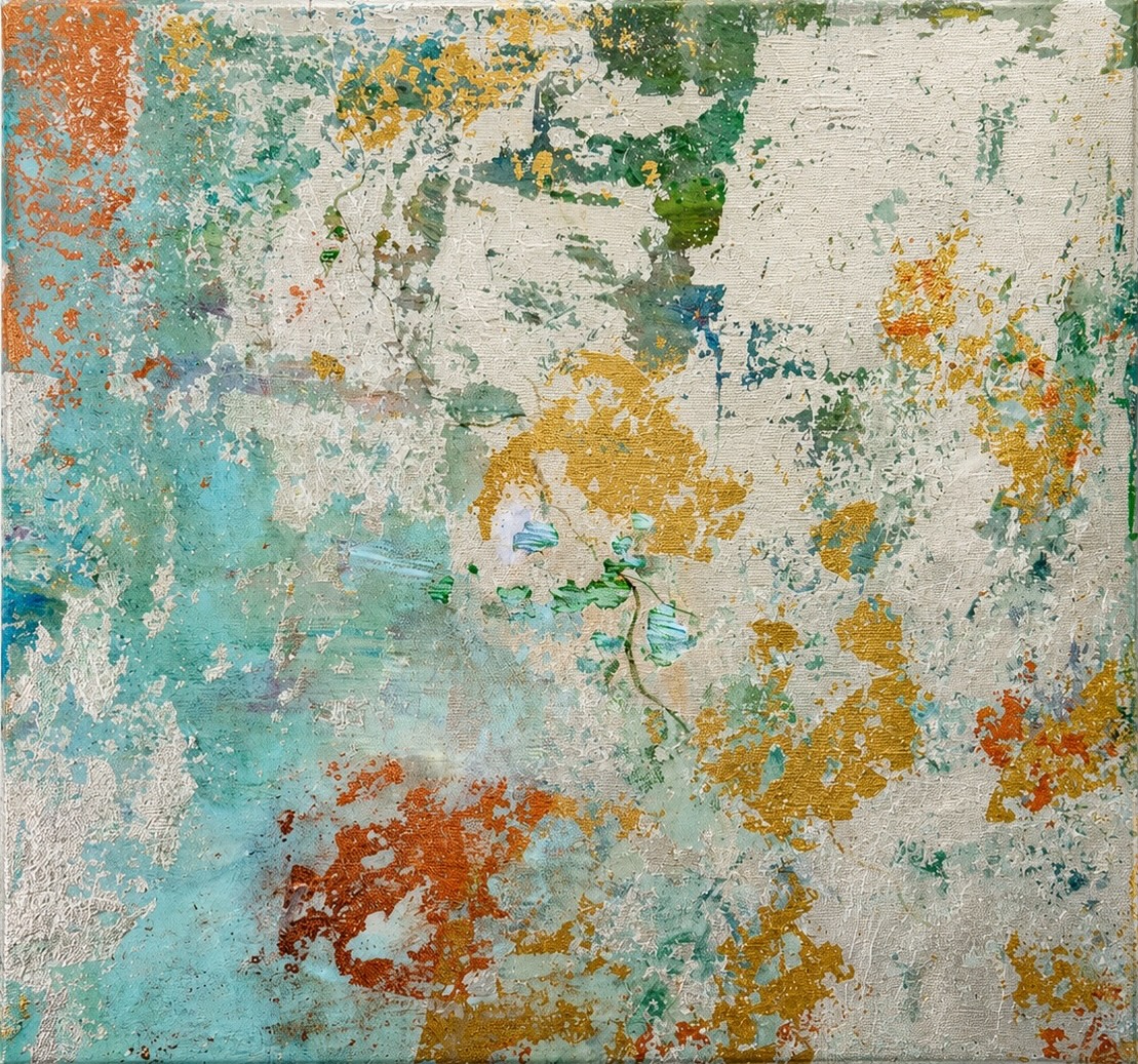 The Crack contemporary acrylic painting by Fraulein & Feathers